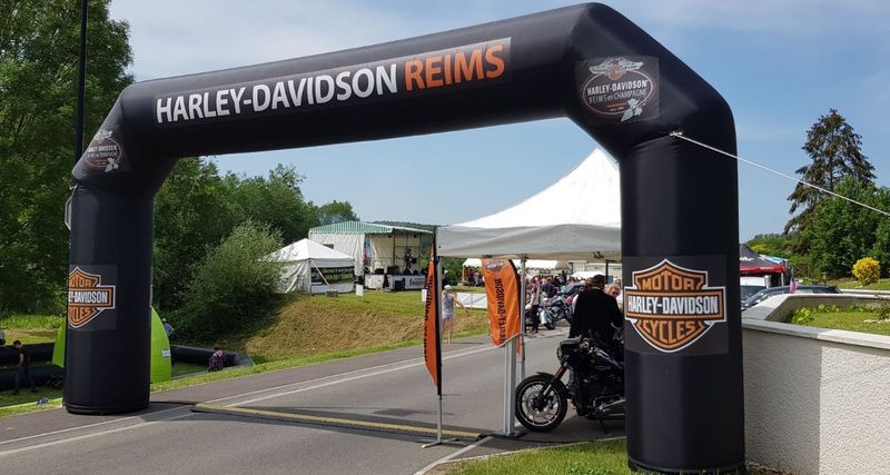Arche Gonflable - Harley Davidson Reims
